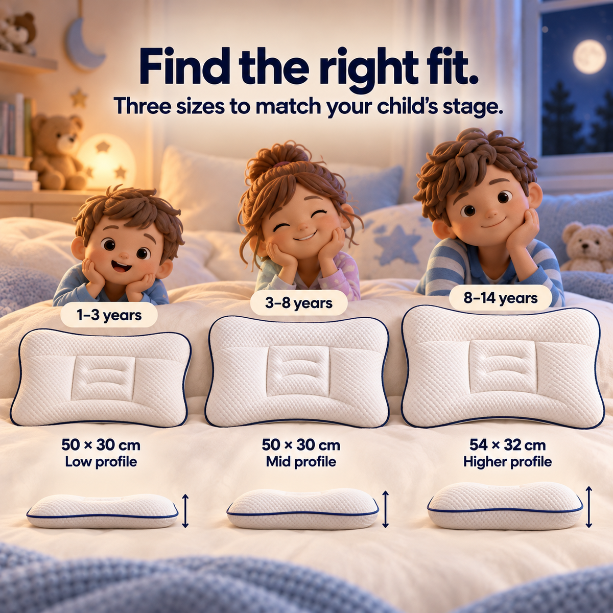 Kids Ergonomic Pillow