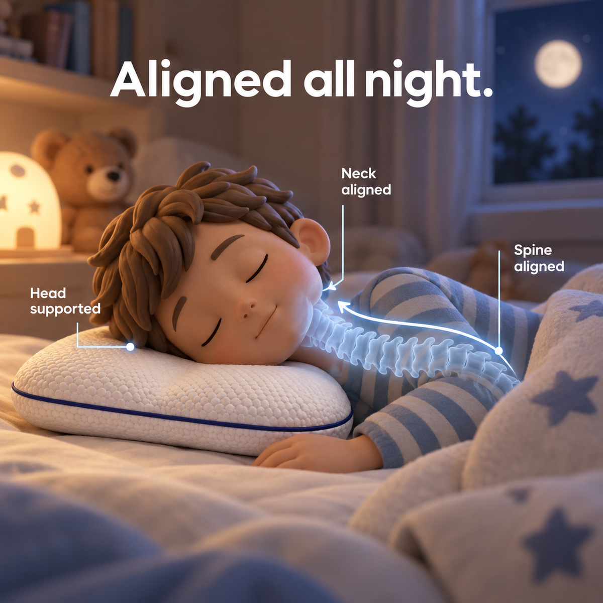 Kids Ergonomic Pillow